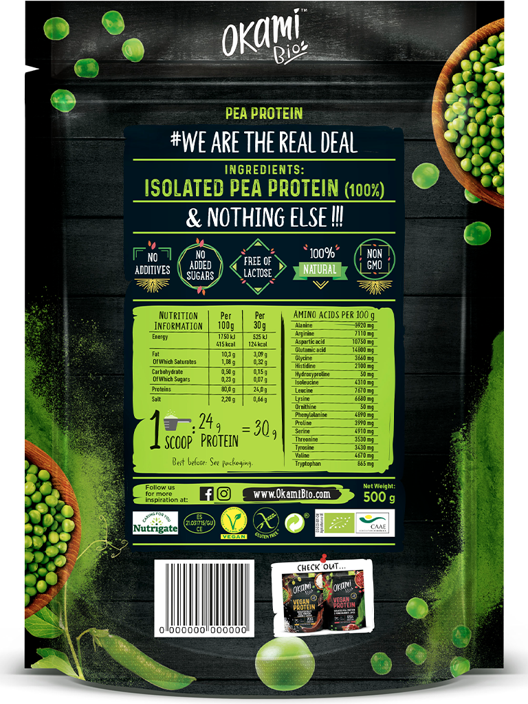 Proteína de Guisante Ecológica