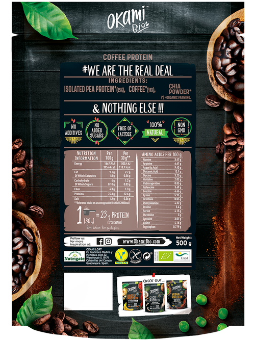 Proteína de Guisante y Café Ecológica