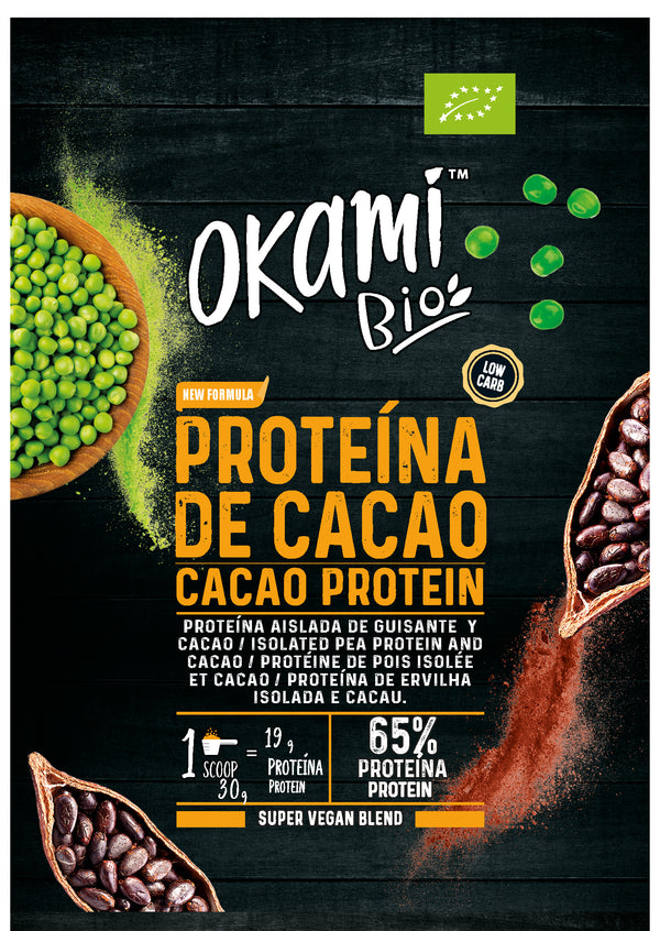 Proteína de Guisante y Arroz con Algarroba y Cacao Ecológica
