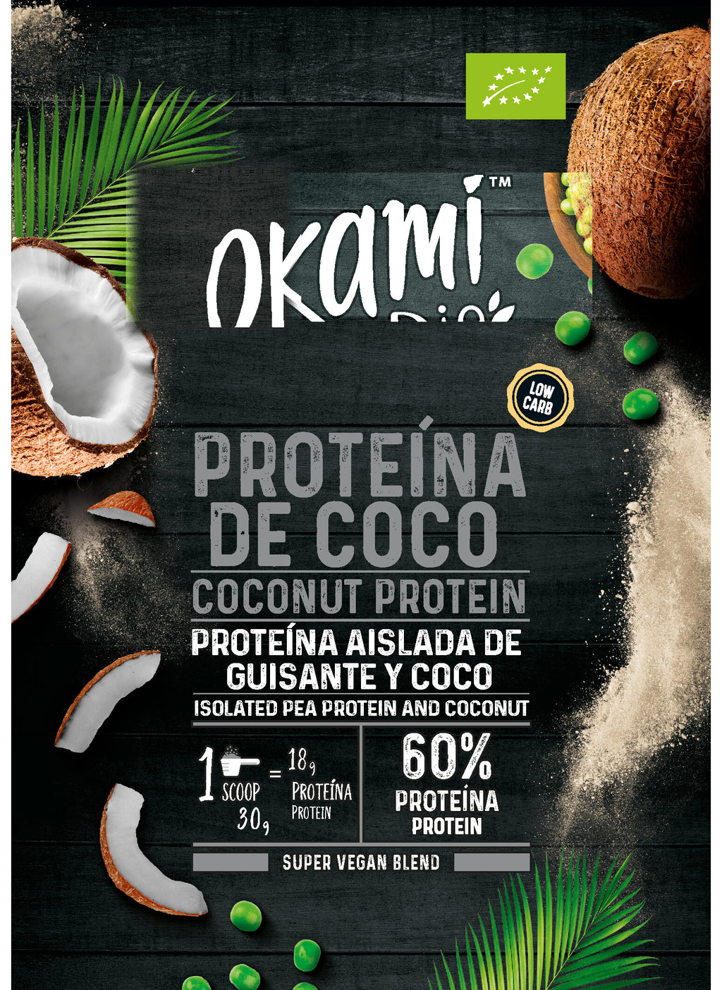 Proteína de Guisante y Coco Ecológica