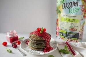 Green Vegan Pancakes recipe