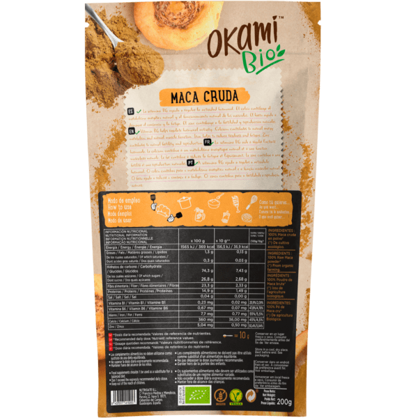 Maca powder organic superfood