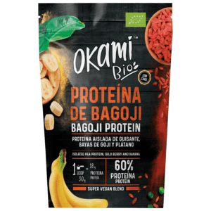 Vegan banana goji pea protein organic